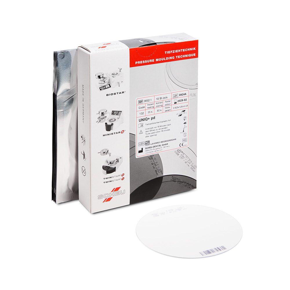 UNIQ+ pd Tiefziehfolie 0.75x125 mm rd