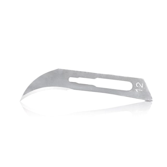 Skalpellklingen Carbon Steel 873B Figur 12, 100 Stück