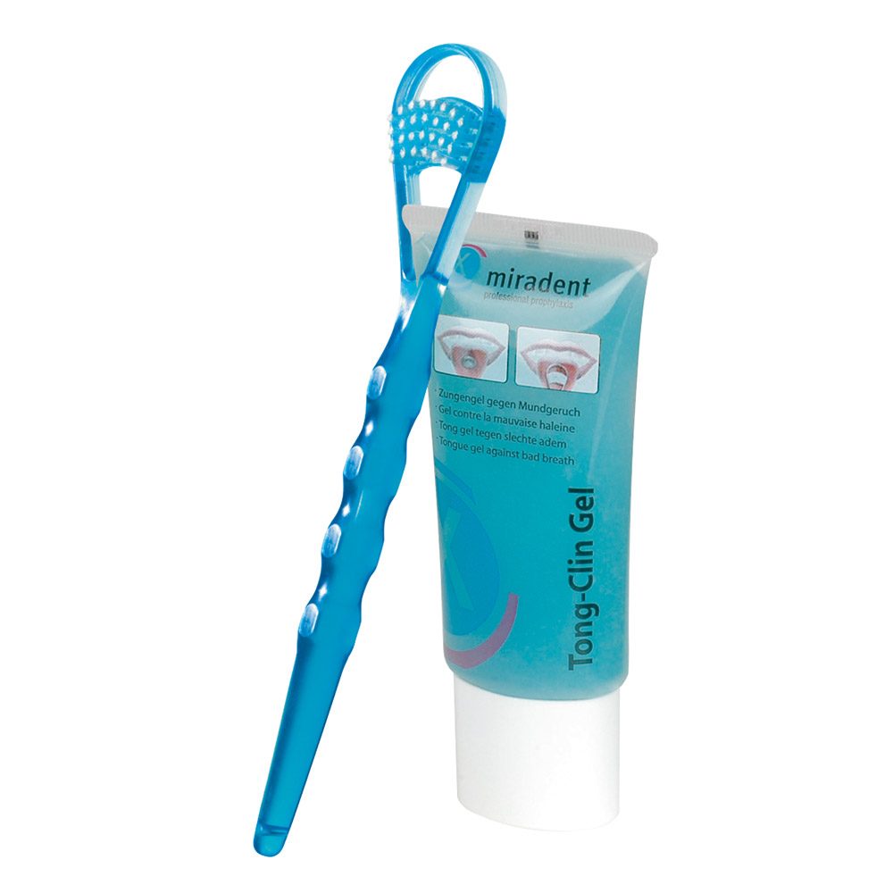 Tong Clin Gel + Zungenreiniger, Packung