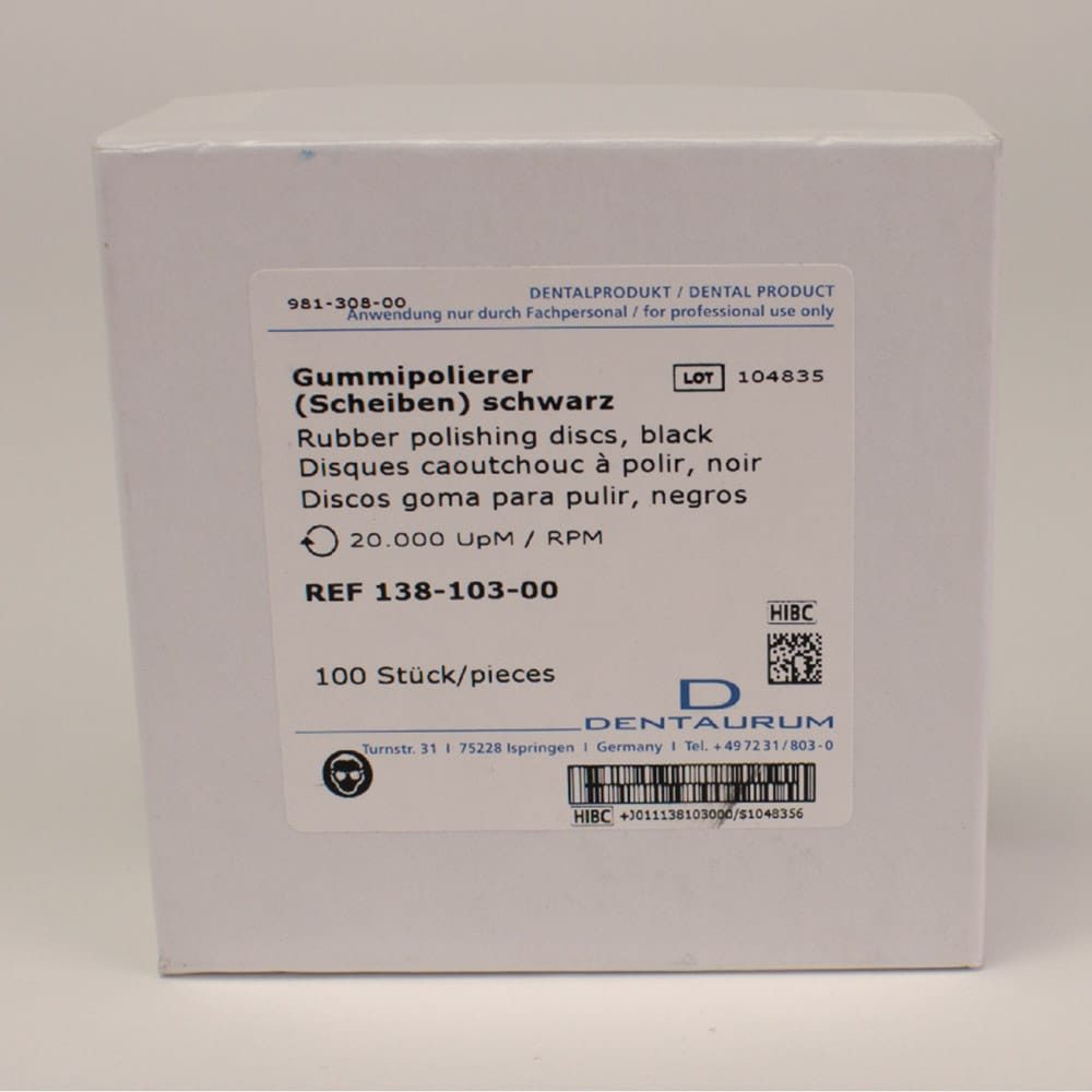 Gummipolierer Walze rot unm. 100St