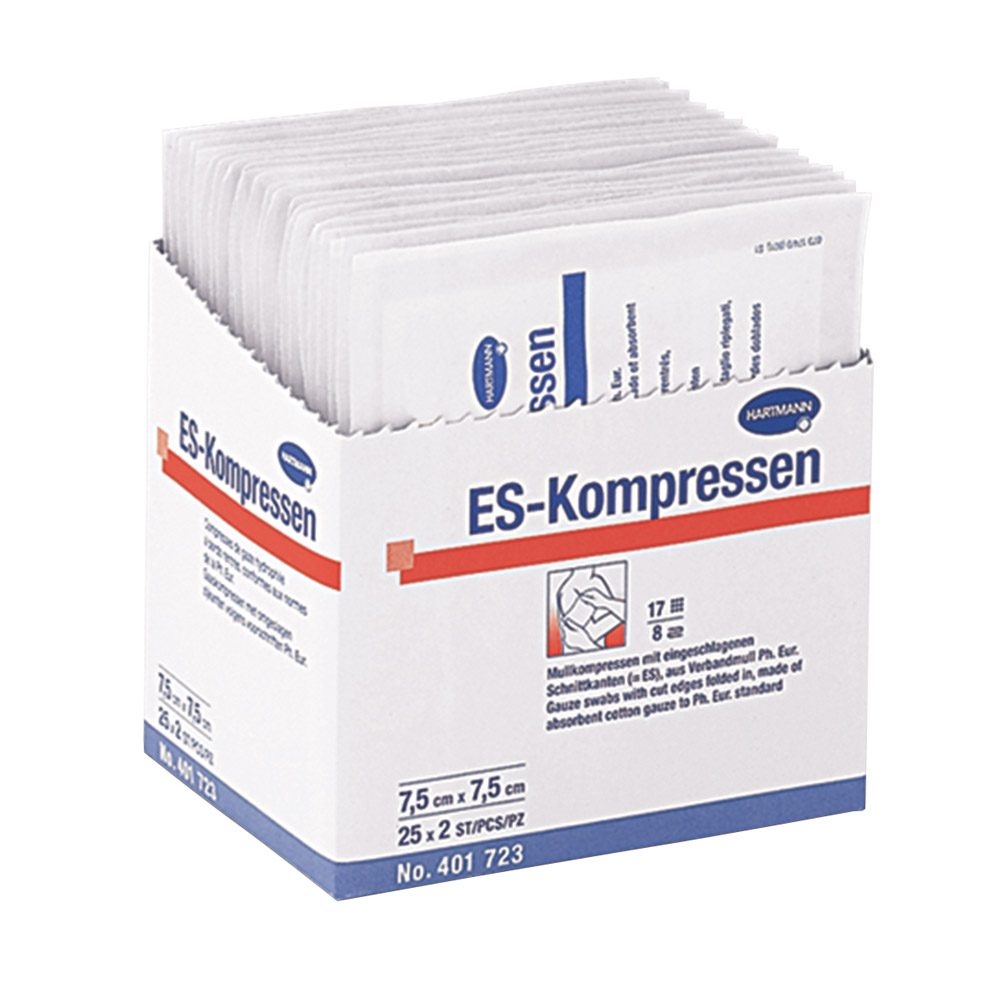 ES-Kompresse 10x10cm unsteril 8f 100St