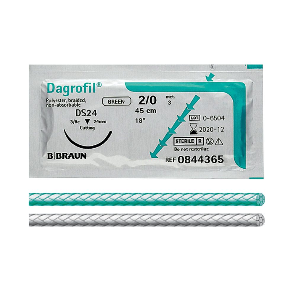 Dagrofil grün 3/0 HR22 75cm 3Dtz