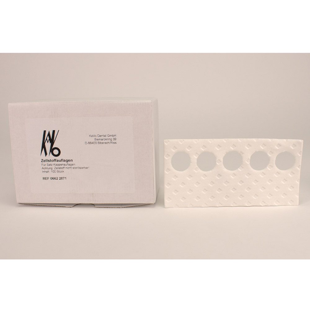Zellstoffauflagen 5 Loch 94 x 188 mm, 100 Stück