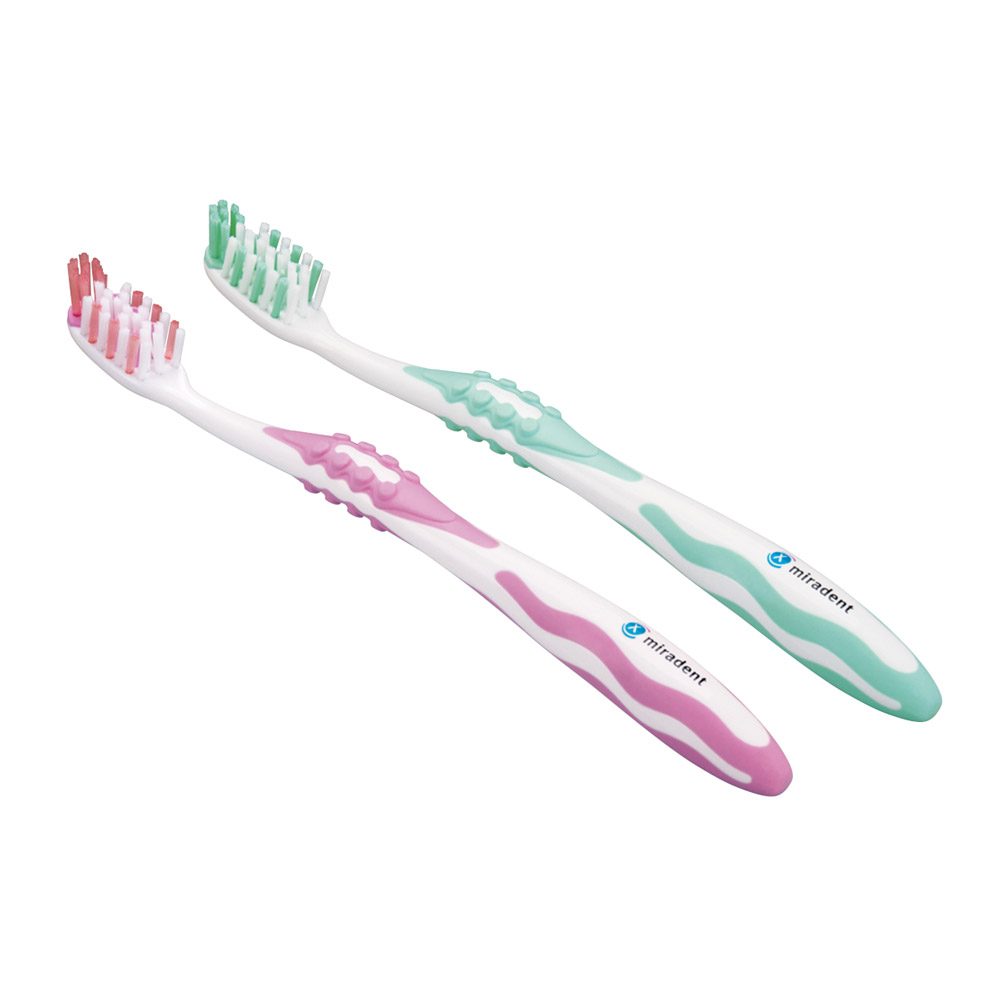 Miradent Carebrush Zahnb. weiss/pink  St
