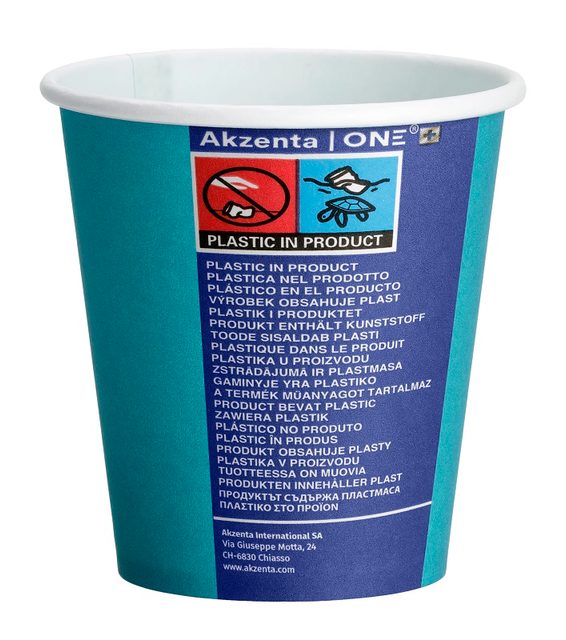 Akzenta ONE Pappbecher lagu.blau 20x50St