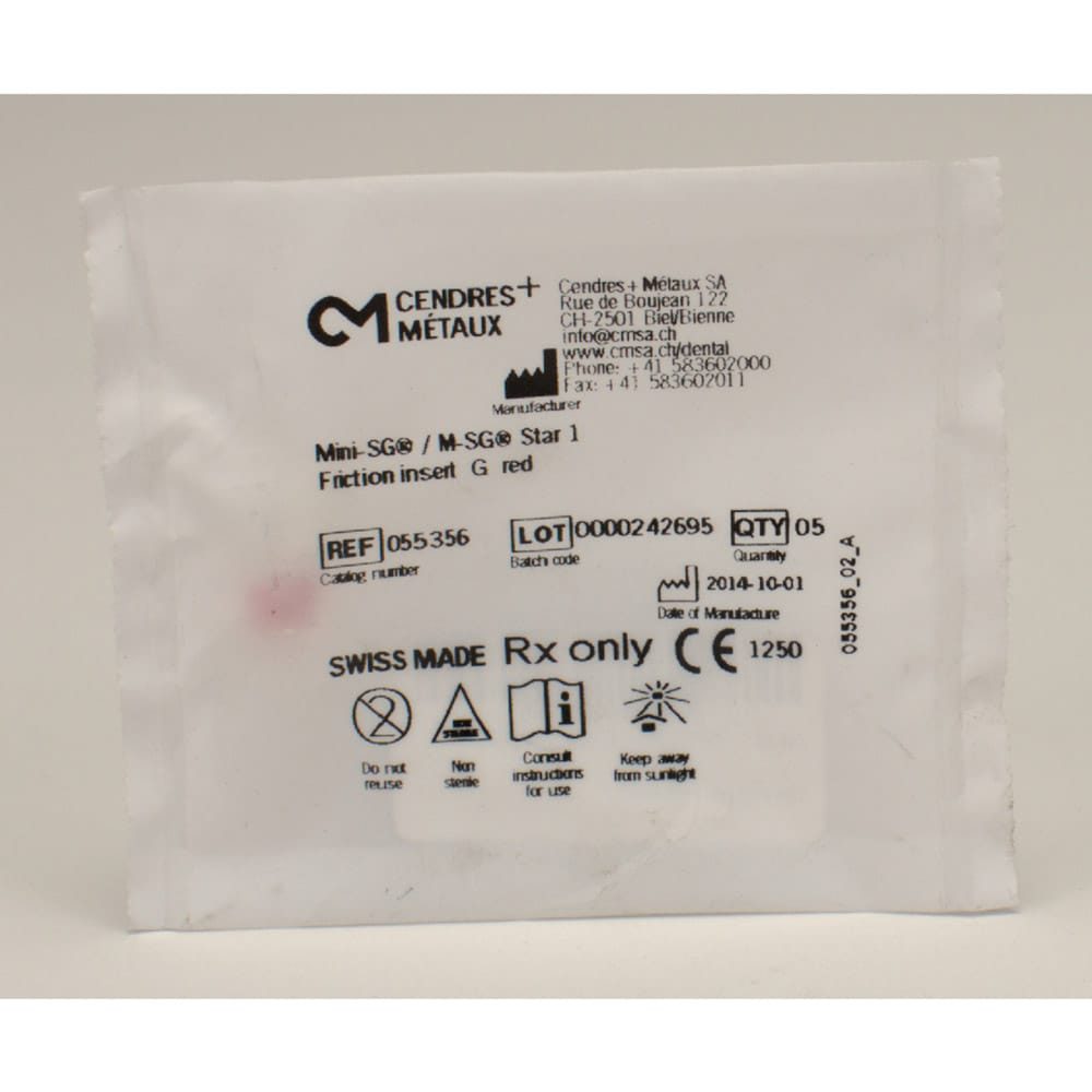 Mini-SG/M-SG Star1 Gleiteinsatz rot  5St