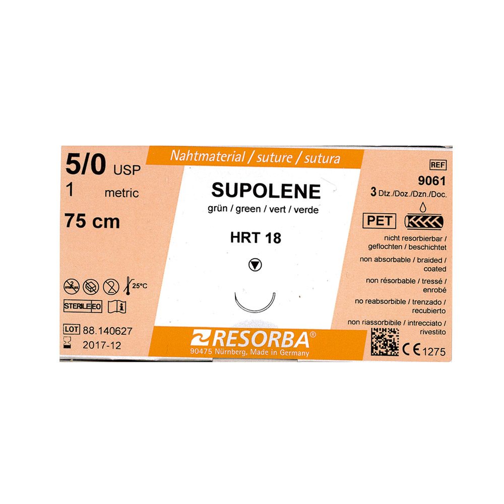 Supolene grün gefl.4/0 HR17  3Dtz