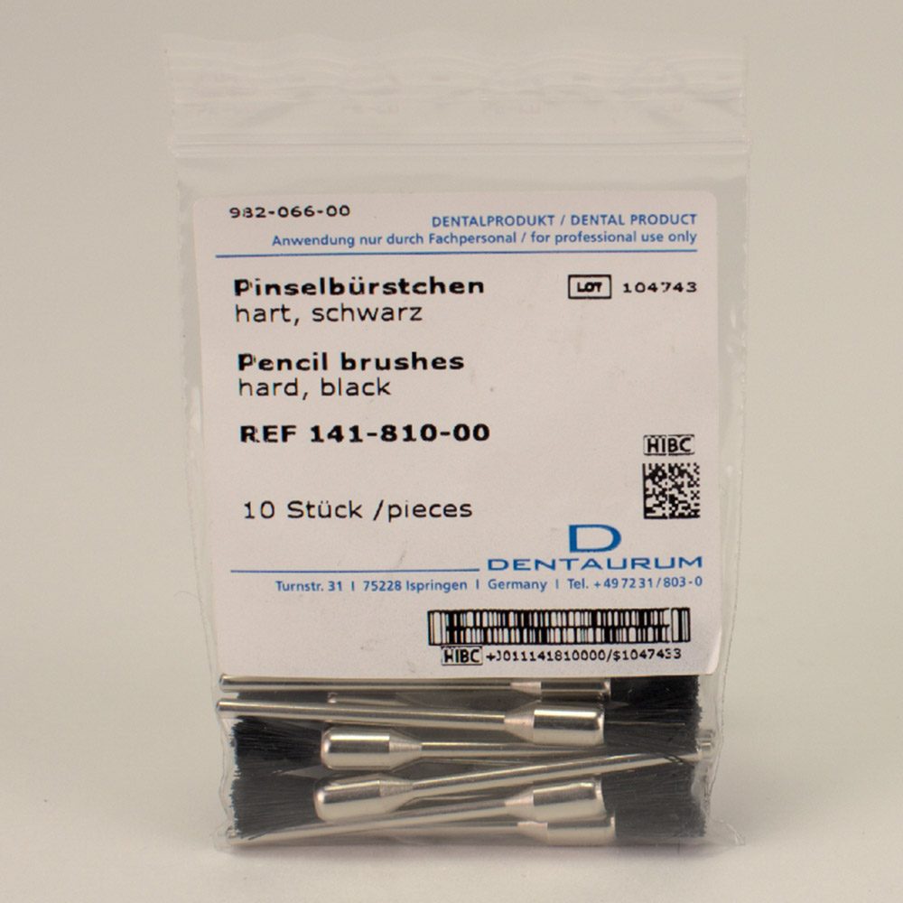 Pinselbürsten Hst schwarz, 10 Stück